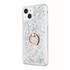 Microsonic Apple iPhone 14 Kılıf Glitter Liquid Holder Gümüş 2