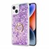 Microsonic Apple iPhone 14 Plus Kılıf Glitter Liquid Holder Mor 1