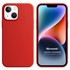 Microsonic Apple iPhone 14 Plus Kılıf Liquid Lansman Silikon Kırmızı 1