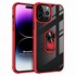 Microsonic Apple iPhone 14 Pro Max Kılıf Grande Clear Ring Holder Kırmızı 1