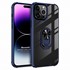 Microsonic Apple iPhone 15 Pro Max Kılıf Grande Clear Ring Holder Lacivert 1