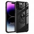 Microsonic Apple iPhone 15 Pro Kılıf Grande Clear Ring Holder Siyah 1