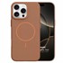 Microsonic Apple iPhone 14 Pro Kılıf MagLeather Pro Kahverengi 2
