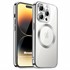 Microsonic Apple iPhone 14 Pro Kılıf MagSafe Luxury Electroplate Gümüş 1