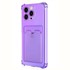 Microsonic Apple iPhone 15 Pro Max Card Slot Shock Kılıf Lila 2