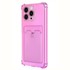 Microsonic Apple iPhone 15 Pro Card Slot Shock Kılıf Pembe 2