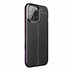 Microsonic Apple iPhone 15 Pro Kılıf Deri Dokulu Silikon Siyah 2