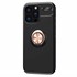Microsonic Apple iPhone 14 Pro Kılıf Kickstand Ring Holder Siyah Rose 2
