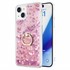 Microsonic Apple iPhone 15 Plus Kılıf Glitter Liquid Holder Pembe 1