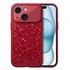 Microsonic Apple iPhone 15 Kılıf Ruby Sparkle Kırmızı 1