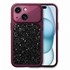 Microsonic Apple iPhone 15 Kılıf Ruby Sparkle Mürdüm 1