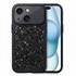 Microsonic Apple iPhone 15 Kılıf Ruby Sparkle Siyah 1