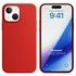Microsonic Apple iPhone 15 Plus Kılıf Liquid Lansman Silikon Kırmızı 1