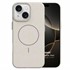 Microsonic Apple iPhone 15 Plus Kılıf MagLeather Pro Bej 2