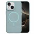 Microsonic Apple iPhone 15 Plus Kılıf MagLeather Pro Mavi 2