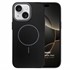 Microsonic Apple iPhone 15 Plus Kılıf MagLeather Pro Siyah 2