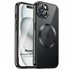 Microsonic Apple iPhone 15 Plus Kılıf MagSafe Luxury Electroplate Siyah 1