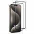 Microsonic Apple iPhone 15 Pro Crystal Seramik Nano Ekran Koruyucu Siyah 2 Adet 1