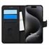 Microsonic Apple iPhone 15 Pro Kılıf Fabric Book Wallet Siyah 1