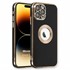 Microsonic Apple iPhone 15 Pro Max Kılıf Flash Stamp Siyah 1