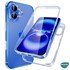 Microsonic Apple iPhone 16 Kılıf 6 Tarafı Tam Full Koruma 360 Clear Soft Şeffaf 3