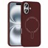 Microsonic Apple iPhone 17 Kılıf AirFit MagSafe Bordo 1