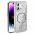Microsonic Apple iPhone 16 Plus Kılıf GlamGrip Luxe Gümüş 1