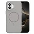 Microsonic Apple iPhone 16 Kılıf MagLeather Pro Gri 1