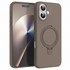 Microsonic Apple iPhone 16 Kılıf Aura Stant MagSafe Kahverengi 1