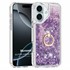 Microsonic Apple iPhone 16 Kılıf Glitter Liquid Holder Mor 1