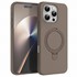 Microsonic Apple iPhone 16 Pro Kılıf Aura Stant MagSafe Kahverengi 1