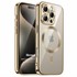 Microsonic Apple iPhone 16 Pro Kılıf MagSafe Luxury Electroplate Gold 1