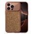 Microsonic Apple iPhone 16 Pro Max Kılıf Ruby Sparkle Kahverengi 1
