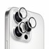 Microsonic Apple iPhone 16 Pro Max Tekli Kamera Lens Koruma Camı Gümüş 1
