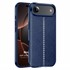 Microsonic Apple iPhone 17 Air Kılıf Deri Dokulu Silikon Lacivert 1