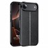 Microsonic Apple iPhone 17 Air Kılıf Deri Dokulu Silikon Siyah 1