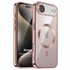 Microsonic Apple iPhone 17 Air Kılıf MagSafe Luxury Electroplate Rose Gold 1
