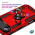 Microsonic Apple iPhone 17 Air Kılıf Military Ring Holder Lacivert 5
