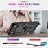 Microsonic Apple iPhone 17 Air Kılıf Military Ring Holder Lacivert 4