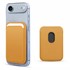 Microsonic Apple iPhone 17 Air Leather Wallet MagSafe Sarı 1