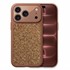 Microsonic Apple iPhone 17 Pro Kılıf Ruby Sparkle Kahverengi 1