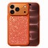 Microsonic Apple iPhone 17 Pro Kılıf Ruby Sparkle Turuncu 1