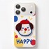 Microsonic Apple iPhone 17 Pro Kılıf Stitched Puppy Plush Mutlu Köpek 1