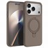 Microsonic Apple iPhone 17 Pro Kılıf Aura Stant MagSafe Kahverengi 1