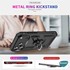 Microsonic Apple iPhone 17 Pro Max Kılıf Military Ring Holder Siyah 2