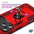 Microsonic Apple iPhone 17 Pro Max Kılıf Military Ring Holder Siyah 5