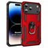 Microsonic Apple iPhone 17 Pro Max Kılıf Military Ring Holder Kırmızı 1