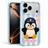Microsonic Apple iPhone 17 Pro Max Kılıf Stitched Puppy Plush Çizgili Penguen 1