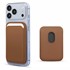 Microsonic Apple iPhone 17 Pro Max Leather Wallet MagSafe Kahverengi 1