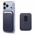 Microsonic Apple iPhone 17 Pro Max Leather Wallet MagSafe Lacivert 1